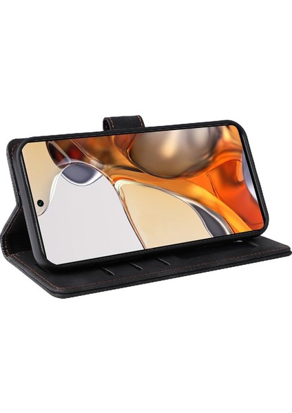 Xiaomi 11T/11T Pro Için Flip Case Basit Iş Deri Kılıf Darbeye (Yurt Dışından) modelleri