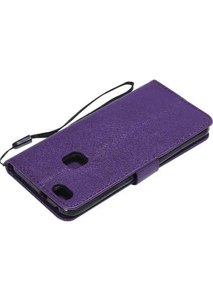 Kart Yuvası Klasik Düz Renk Iş ile Huawei P10 Lite Için Flip Case (Yurt Dışından) indirimleri