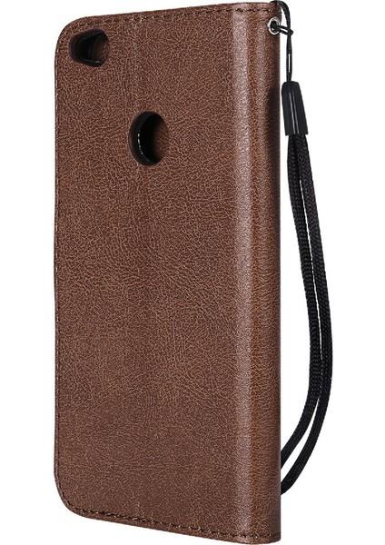 Huawei P8 Lite Klasik Düz Renk Iş Cüzdan Telefon Için Flip Case (Yurt Dışından)