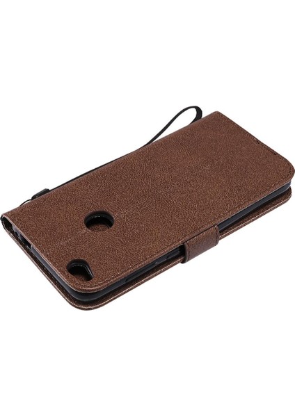 Huawei P8 Lite Klasik Düz Renk Iş Cüzdan Telefon Için Flip Case (Yurt Dışından)