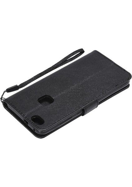 Kart Yuvası Klasik Düz Renk Iş ile Huawei P10 Lite Için Flip Case (Yurt Dışından) modelleri