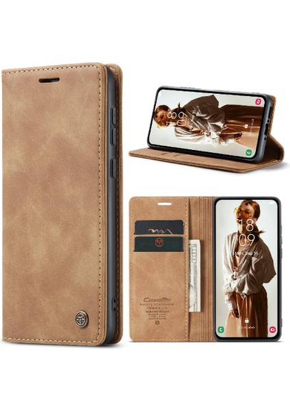 Samsung Galaxy A35 5g Için Flip Case Vintage Pu Deri Cüzdan Kılıf Kartı (Yurt Dışından)