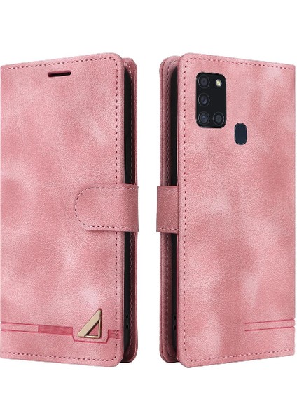 Samsung Galaxy A21S Için Flip Case Cüzdan Kapak Kapak Basit Iş Çantası (Yurt Dışından)