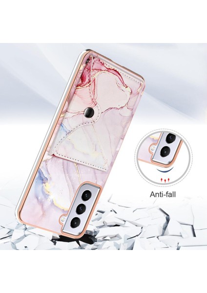 Samsung Galaxy S21 Fe 5g Mermer Kart Yuvaları Yumuşak Tpu Tampon Ince (Yurt Dışından)