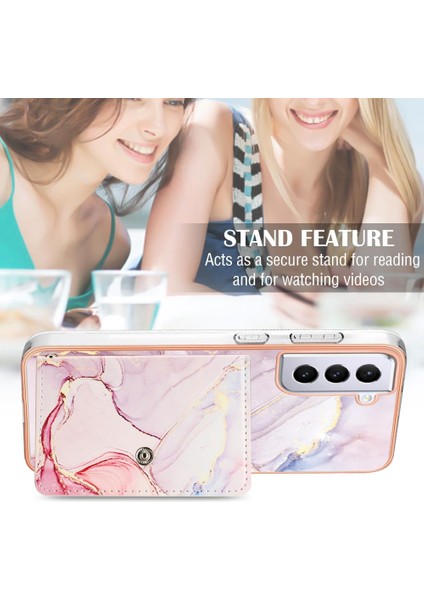 Samsung Galaxy S21 Fe 5g Mermer Kart Yuvaları Yumuşak Tpu Tampon Ince (Yurt Dışından)