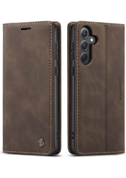 Samsung Galaxy A35 5g Için Flip Case Vintage Pu Deri Cüzdan Kılıf Kartı (Yurt Dışından)
