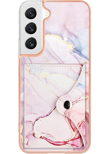 Samsung Galaxy S22 Artı 5g Mermer Yumuşak Tpu Tampon Kart Yuvaları Ince (Yurt Dışından)