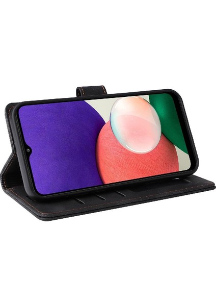 Samsung Galaxy A22 5g Için Flip Case Darbeye Basit Iş Cüzdan (Yurt Dışından) modelleri