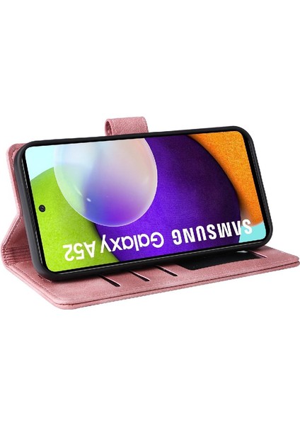 Samsung Galaxy A73 5g Basit Iş Darbeye Deri Için Flip Case (Yurt Dışından)