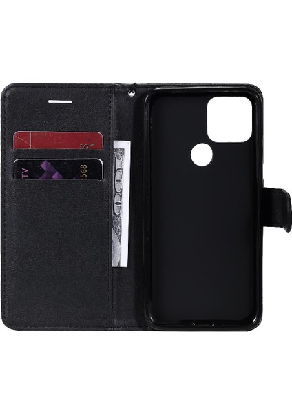 Google Piksel 5 Iş Cüzdan Telefon Kılıfı Için Flip Case Klasik Katı Yüksek (Yurt Dışından)