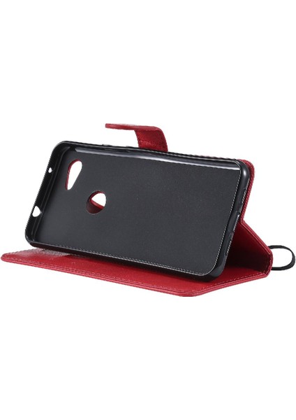 Kart Yuvası Yüksek Kasa ile Google Piksel 3A Klasik Düz Renk Için Flip Case (Yurt Dışından)