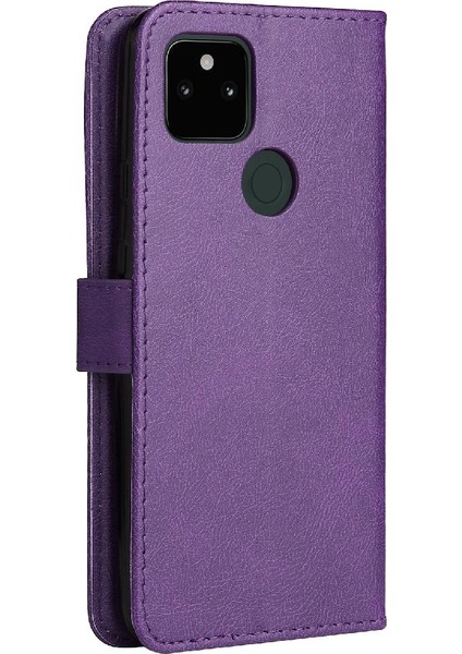 Kart Yuvası ile Google Piksel 5A 5g Için Flip Case Yüksek Kalite Deri Telefon (Yurt Dışından)