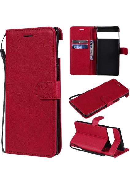 Google Piksel 6 Pro Iş Cüzdan Telefon Kılıfı Için Flip Case Klasik Katı (Yurt Dışından)