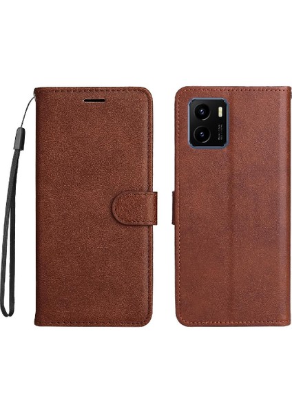 Vivo Y15S/Y15A 4g Için Flip Case Kart Yuvası ile Yüksek Kaliteli Deri Cüzdan (Yurt Dışından)