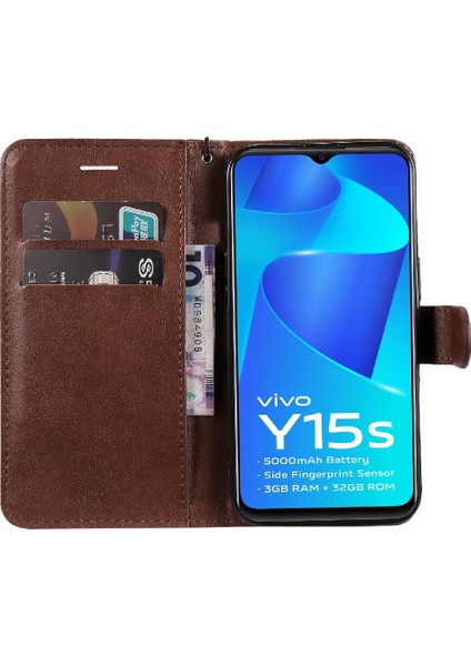 Vivo Y15S/Y15A 4g Için Flip Case Kart Yuvası ile Yüksek Kaliteli Deri Cüzdan (Yurt Dışından) indirimleri