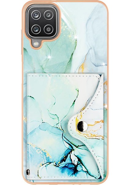 Samsung Galaxy A12 5g Kart Yuvaları Için Kılıf Mermer Yumuşak Tpu Tampon Ince (Yurt Dışından)