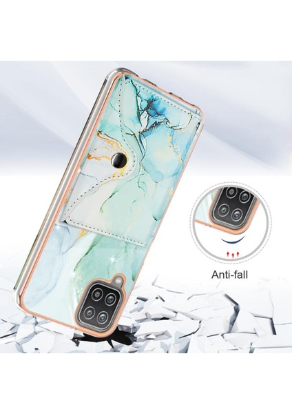 Samsung Galaxy A12 5g Kart Yuvaları Için Kılıf Mermer Yumuşak Tpu Tampon Ince (Yurt Dışından)