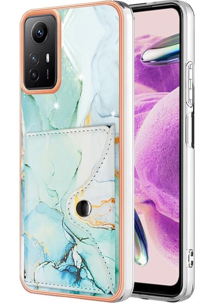 Xiaomi Redmi Için Not 12S 4g Yumuşak Tpu Tampon Mermer Kart Yuvaları Ince (Yurt Dışından)