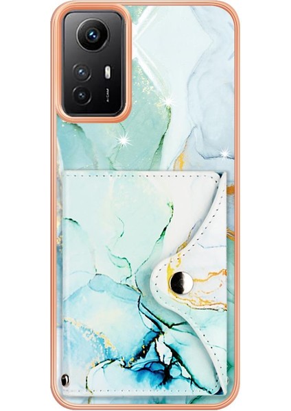 Xiaomi Redmi Için Not 12S 4g Yumuşak Tpu Tampon Mermer Kart Yuvaları Ince (Yurt Dışından)