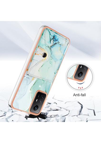 Xiaomi Redmi Için Not 12S 4g Yumuşak Tpu Tampon Mermer Kart Yuvaları Ince (Yurt Dışından)