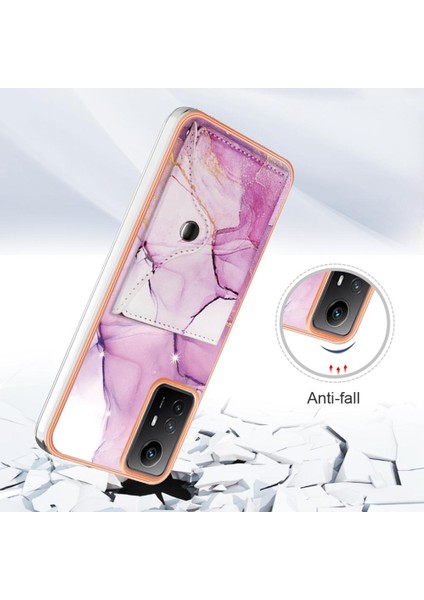 Xiaomi Redmi Için Not 12S 4g Yumuşak Tpu Tampon Mermer Kart Yuvaları Ince (Yurt Dışından)
