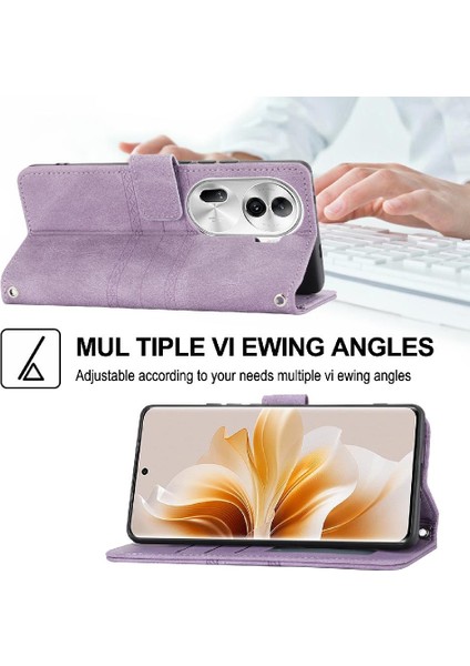 Oppo Oppo 11 Pro 5g Için Flip Case Cüzdan Kılıf Darbeye Koruyucu Pu (Yurt Dışından)