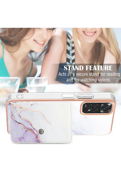 Xiaomi Redmi Için Not 11S Yumuşak Tpu Tampon Kart Yuvaları Mermer Ince (Yurt Dışından) indirimleri