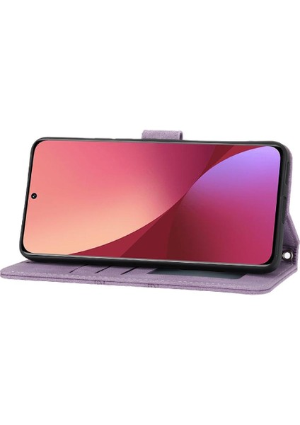Xiaomi 12 Lite Için Flip Case Kickstand Cüzdan Kılıf Darbeye Koruyucu (Yurt Dışından)