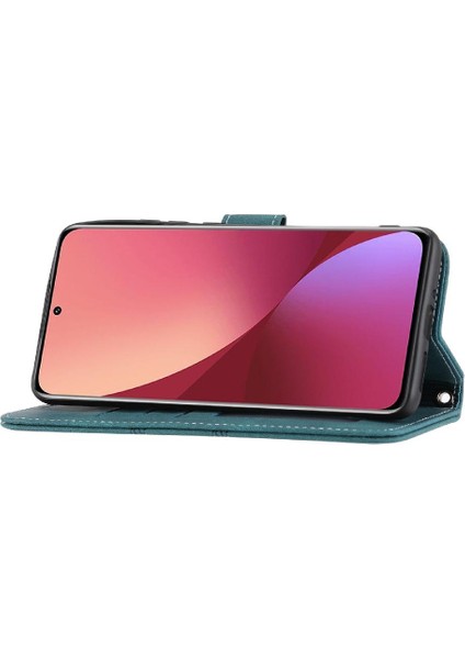 Xiaomi 12/12X/12S Cüzdan Kılıf Manyetik Kapatma Kickstand Pu Için Flip Case (Yurt Dışından)