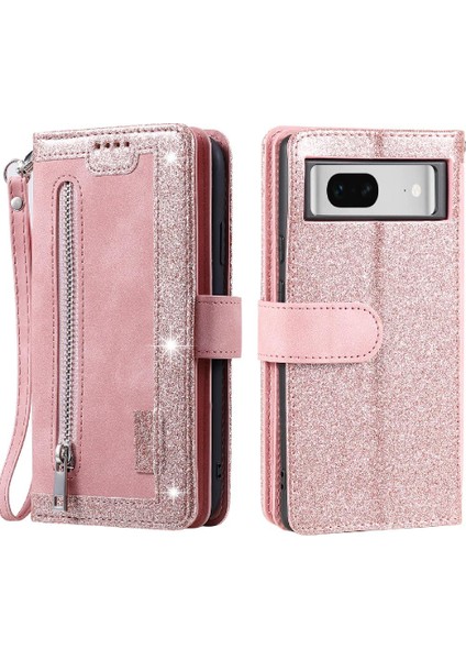 Google Piksel 7 Pro Pu Deri Cüzdan Kickstand Kordon 9 Için Flip Case (Yurt Dışından)