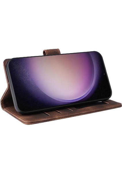 Samsung Galaxy S24 Için Flip Case Ultra Cüzdan Kapak Kapak Darbeye Vaka (Yurt Dışından) modelleri