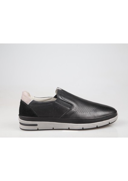 Komcero 4Y2151 Deri Siyah Erkek Günlük Ayakkabı