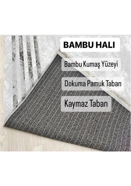 Bellino Halı Yıkanabilir Kaymaz Taban Halı Pamuk Kilim Jüt Görünümlü Desenli Salon,Mutfak Halısı Ve Yolluk