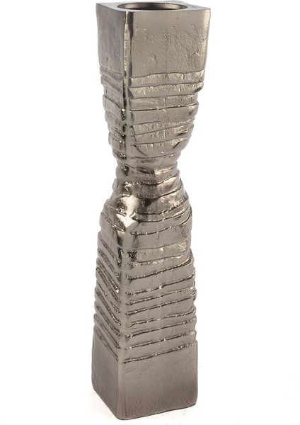 Gümüş Sütun Mumluk 11 x 52 cm
