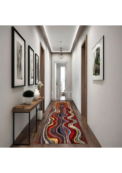 Yıkanabilir Kaymaz Taban Halı Pamuk Kilim Dalgalı Fırça Desenli Salon,Mutfak Halısı Ve Yolluk modelleri