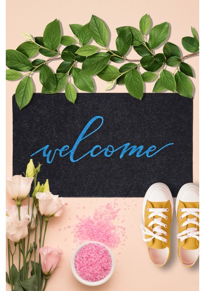 Welcome Kauçuk Tabanlı Kapı Önü Paspası