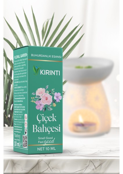 Çiçek Bahçesi Kokulu Buhurdanlık Esansı 10 ml