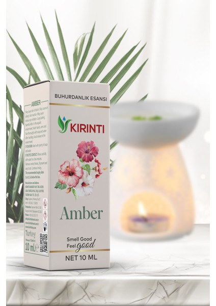 Amber Kokulu Buhurdanlık Esansı 10 ml