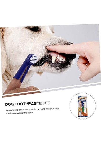 Kedi Köpek Diş Fırçası ve Diş Macunu Seti Yenilebilir Diş Macunu Dental Kit Ağız ve Diş Sağlık Seti