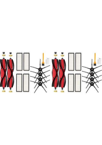 2x Tüm Setler Ana Fırça Yan Fırça Hepa Filtre Paspas Bezi S6 Maxv Elektrikli Süpürge Parçaları Için Yedek (Yurt Dışından)