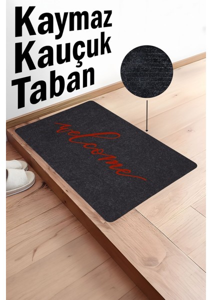 Welcome Kauçuk Tabanlı Kapı Önü Paspası