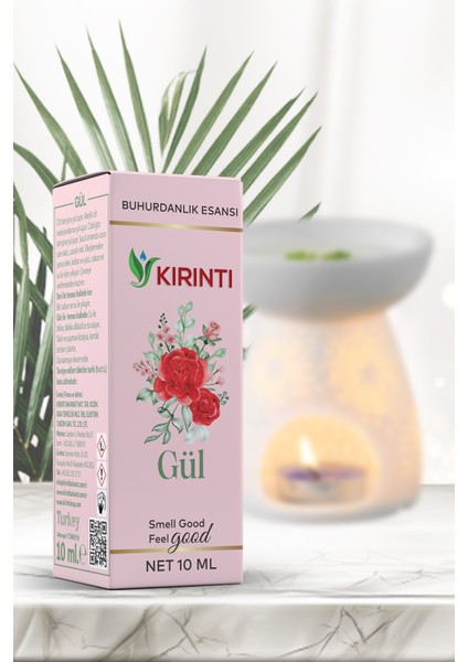 Gül Kokulu Buhurdanlık Esansı 10 ml