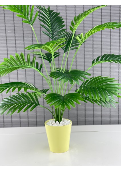 Yapay Ağaç Areka Ağacı Palmiye Ağacı Salon Bitkisi Seramik Saksılı 18 Yaprak 85CM modelleri