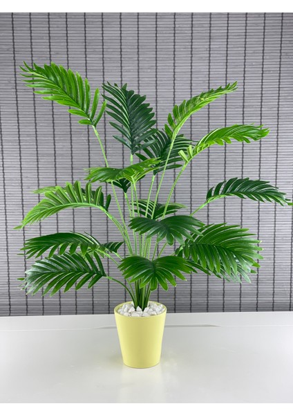 Yapay Ağaç Areka Ağacı Palmiye Ağacı Salon Bitkisi Seramik Saksılı 18 Yaprak 85CM fırsatları