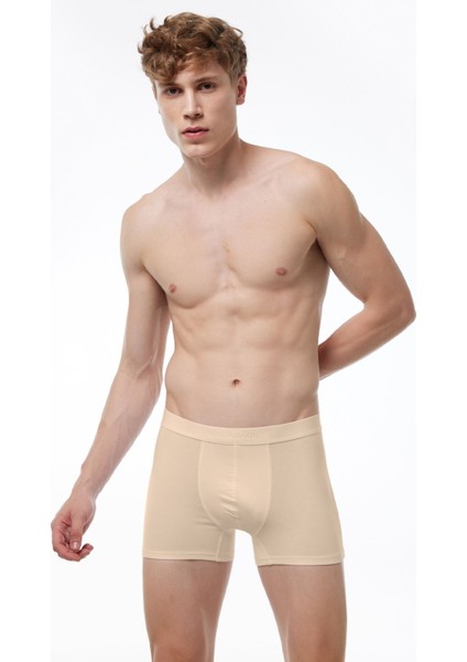 Erkek Ten Rengi Pamuk Elastan Boxer 075