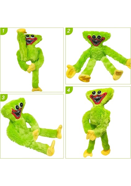 Huggy Peluş Oyuncaklar, Korku Oyunu Peluş Bebek Dolması Bebek Hediyesi, Peluş Bebek Sevimli Yumuşak Oyuncak (Yeşil) (Yurt Dışından)