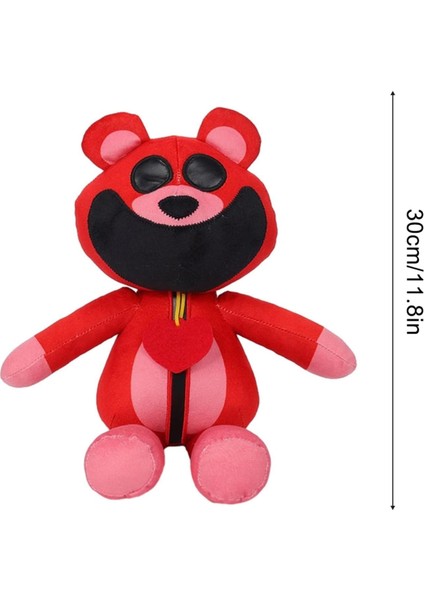 Gülen Yaratıklar Peluş, 12'li Gülen Yaratıklar Peluşlar Doldurulmuş Hayvan Yastık Bebek Oyuncakları Oyun Hayranları Için Çocuk Erkek Kız Doğum Günü Noel (Kırmızı) (Yurt Dışından)