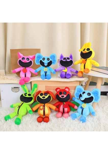 Gülümseyen Critters Peluş Oyuncak, 11.8 Inç Catnap Peluş Gülümseyen Critters Yastık Serisi Şekil Basınç Tahliye Peluş Bebek Hayranlar Için Hediyeler (Bubba Bubbaphant) (Yurt Dışından)