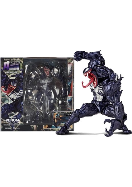 Venom Carnage Action Figure Koleksiyon Anime Bebek Modeli Oyuncak Pvc Eklemler Hareketli Oyuncak Figürler Koleksiyonu Karakter Heykeli Dekorasyon Süsler (Venom) (Yurt Dışından)