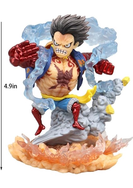 Luffy Şekil, Anime Aksiyon Figürü Dişli 4 Luffy Şekil Heykeli, Anime Koleksiyonu Model Bebek Oyuncak Dekorasyon Hediye Noel Için En Iyi Hediye (Yurt Dışından)